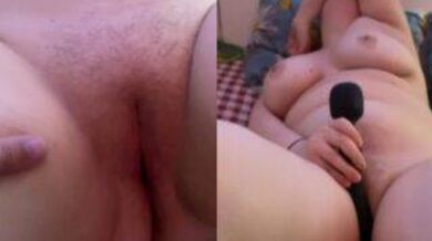 Russian wife homemade vibrator masturbation