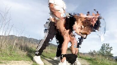 Hot virgin girl has hiking sex with her stepbro