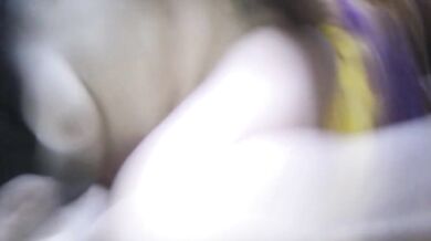 Hairy pussy Asian milf gets oral sex with her white boyfriend