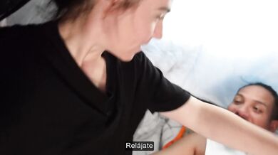 Dusky ass American slut girl rides stranger cock in motel room