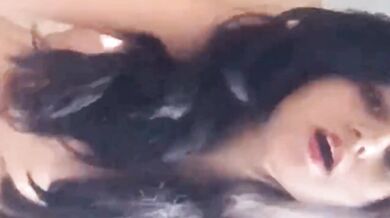 Facial expression of Indian MILF getting doggy sex