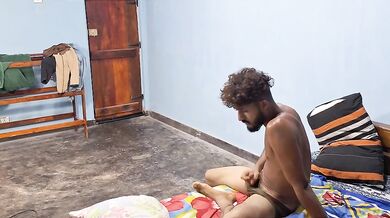 Delhi Dusky Girl Fucked Hard by Stepbrother on Bed watching porn