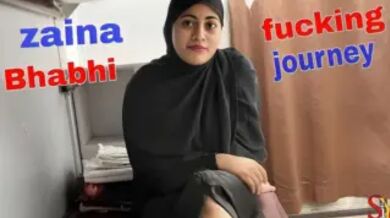 Muslim girl Zaina fucks random guy in Train compartment