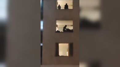 Jaipur Holiday inn fucking with Curtains open [10x camera zoom]