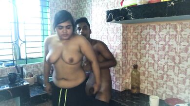 Fucking my step-sister in Kitchen who made me coffee