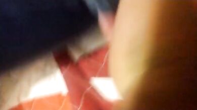 Latina made to squirt after the party [Closeup view]