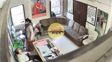 Rajasthani School Principal kisses teacher and gets blowjob