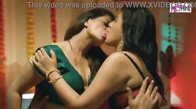 Threesome party sex with two wives in the Bedroom