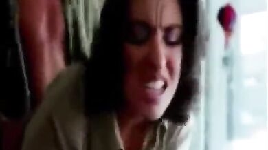 Office manager lady getting screwed while on client call