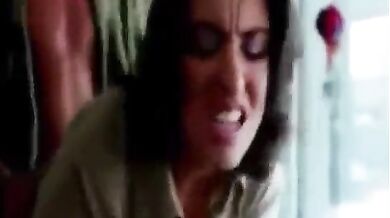 Office manager lady getting screwed while on client call