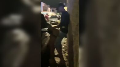 Brazilian outdoor fucking with stranger girl after Party