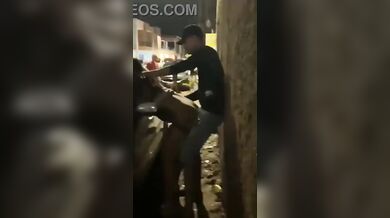 Brazilian outdoor fucking with stranger girl after Party