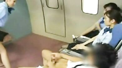 China Flight attendant trains how to fuck a horny passenger