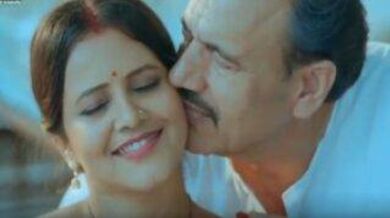 Yoga in saree turned into father-in-law fuck adventure