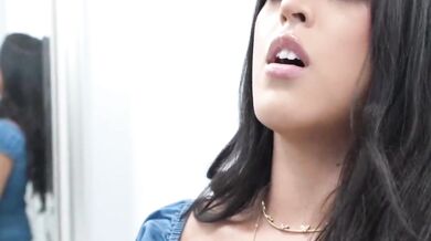 Wet pussy hot fingering with stepon