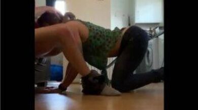 Desperate Husband takes blowjob from wife