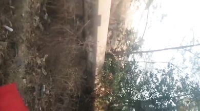 Village slut aunty fucks in outdoor