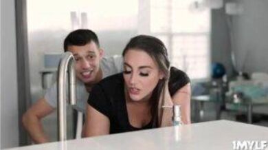 Milf accepted stepson's naughty request