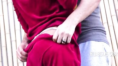 The fitness trainer fucked the Arab pussy