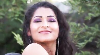 Indian slut naked on motorcycle