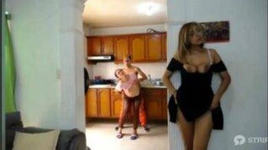 Lucky pervert fucked his GF and a milf