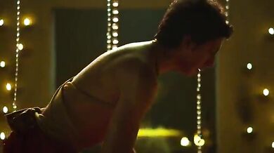 Indian doctor makes a young guy's dick hard