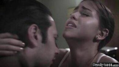 Counselor tricks a college girl to fuck her rough