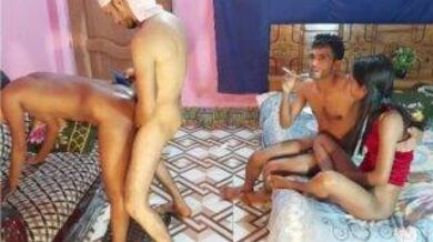 Desi Indian couple swap wives and fuck