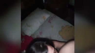 Delhi girl licks her BF's ass and eats his cum