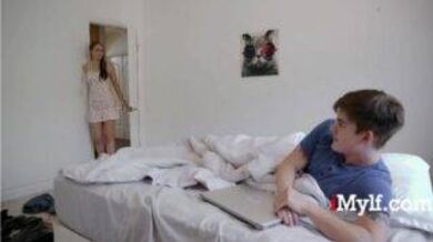 German mom surprises her son and fucks him