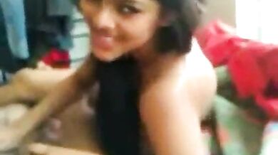 Indian desi girl rides on her BF's black dick