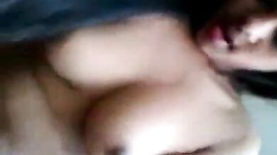 Indian desi girl rides on her BF's black dick