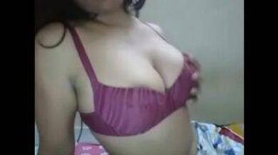 Indian Bhabhi shows her boobs on a webcam