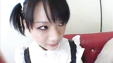 A young man fucks a young Chinese maid