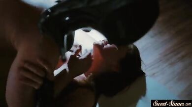 BF abuses his blonde GF in a brothel house