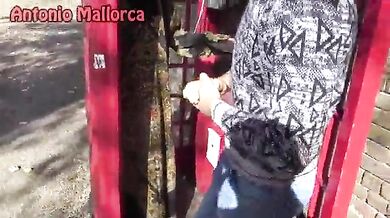 An Arab whore rides a dick in a jungle