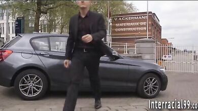 Husband punishes his cheating wife in an interracial group sex