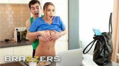 The dirty guy fucks his sexy nurse in his kitchen