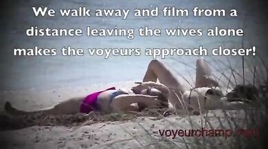 Busty Spanish milf takes a BBC on a public beach