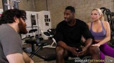 Ebony wife makes her husband fucks her friend secretly