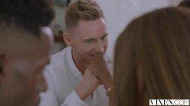 Swinger couple have a hot interracial passionate foursome