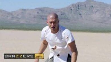 The desert goddess saves a thirsty guy and fucks him