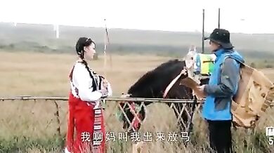 Traditional Chinese girl fucks a stranger in her tent