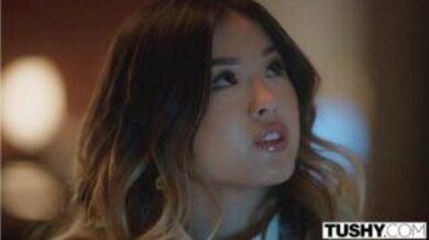 Asian secretary fucks her boss to save her job