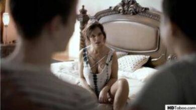 Two brothers assfuck their mom to take her out of trauma