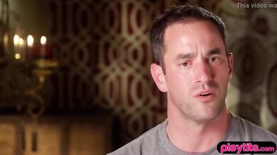 Amateur couple's first swinging experience in a swingers hotel