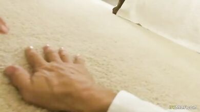 Cuckold gets a boner while someone fucking his wife