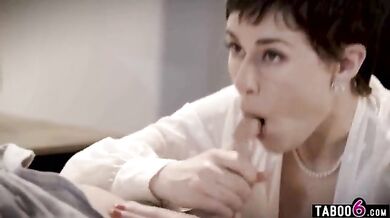 Husband fucked milf next to his wife