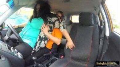 Driving instructor fucked a BBW