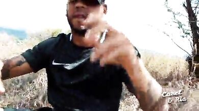 Horny couple banged on the mountain